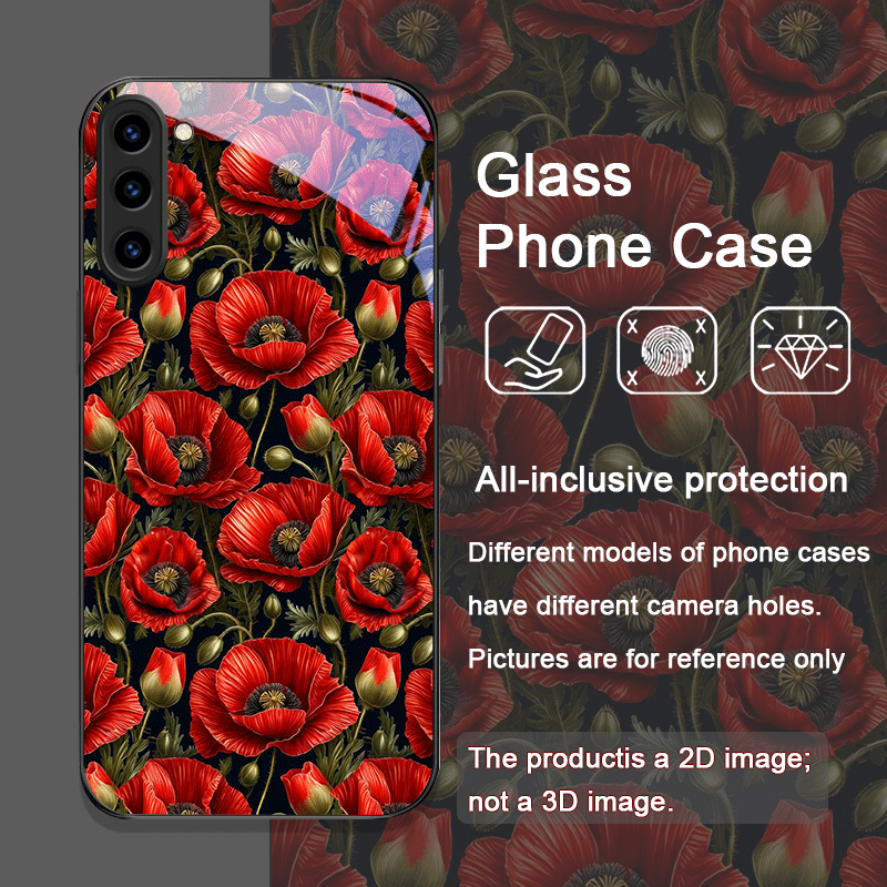 Retro Mohnblumen-Blütenmuster  – Phone Cases Galaxy S25 Bewertung und Preis