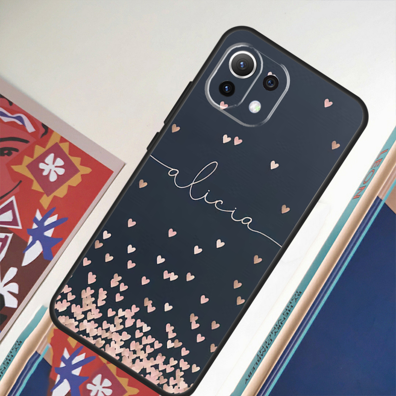 Benutzer definierte Polka Herz – Monogram Custom Case Bewertung und Preis